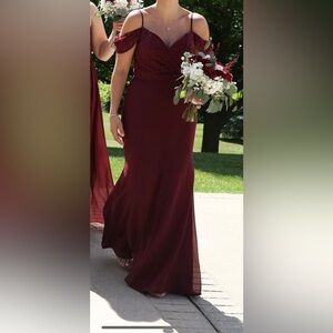 Burgundy Bridesmaid Dress